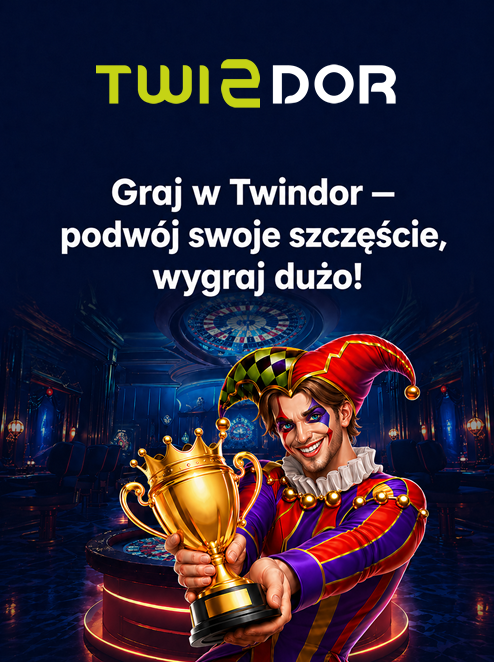 Logo Twindor z firmowym hasłem w języku polskim
